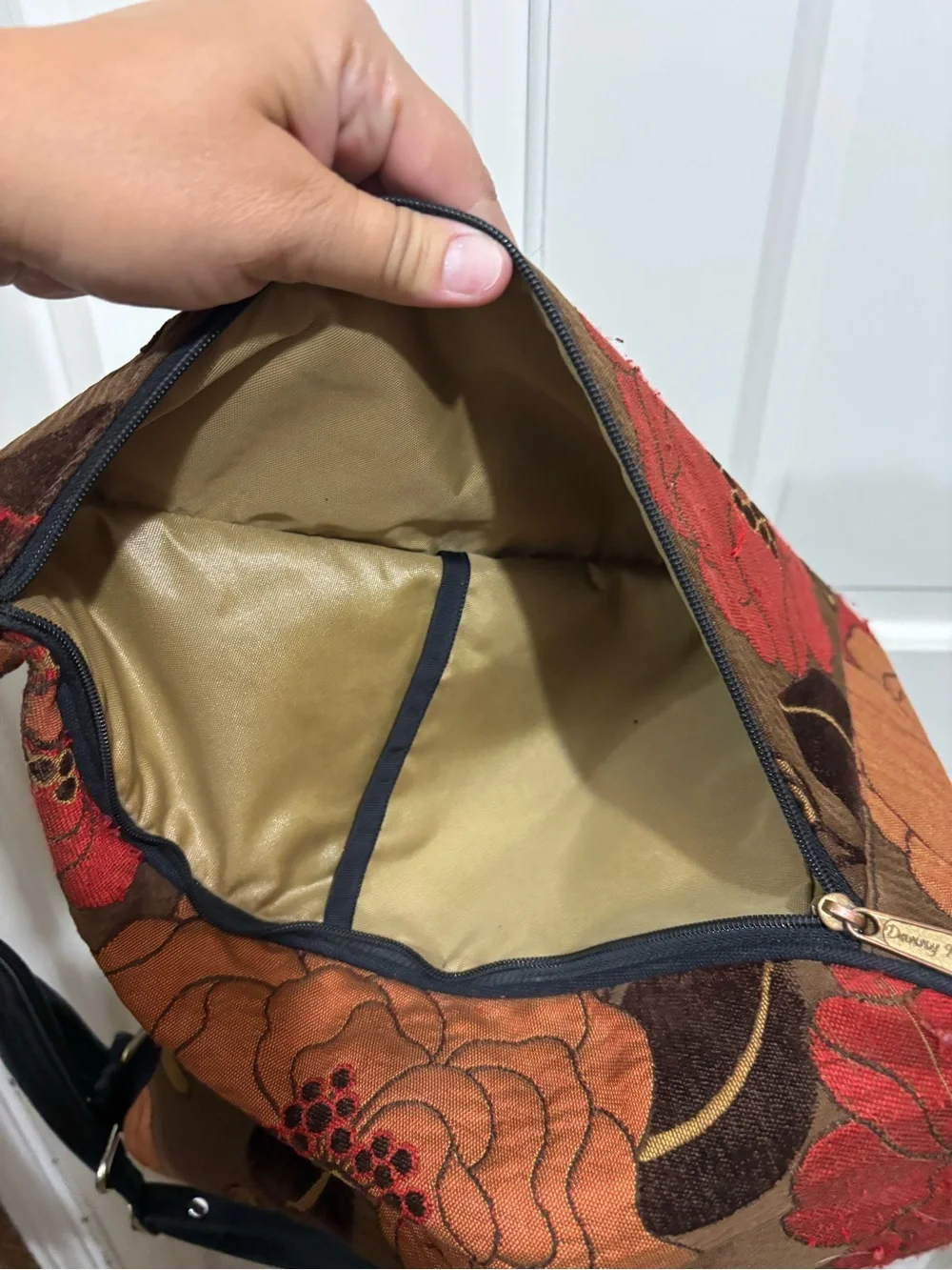 Danny K. Floral Tapestry Sling Backpack | Made in USA Convertible Crossbody Bag